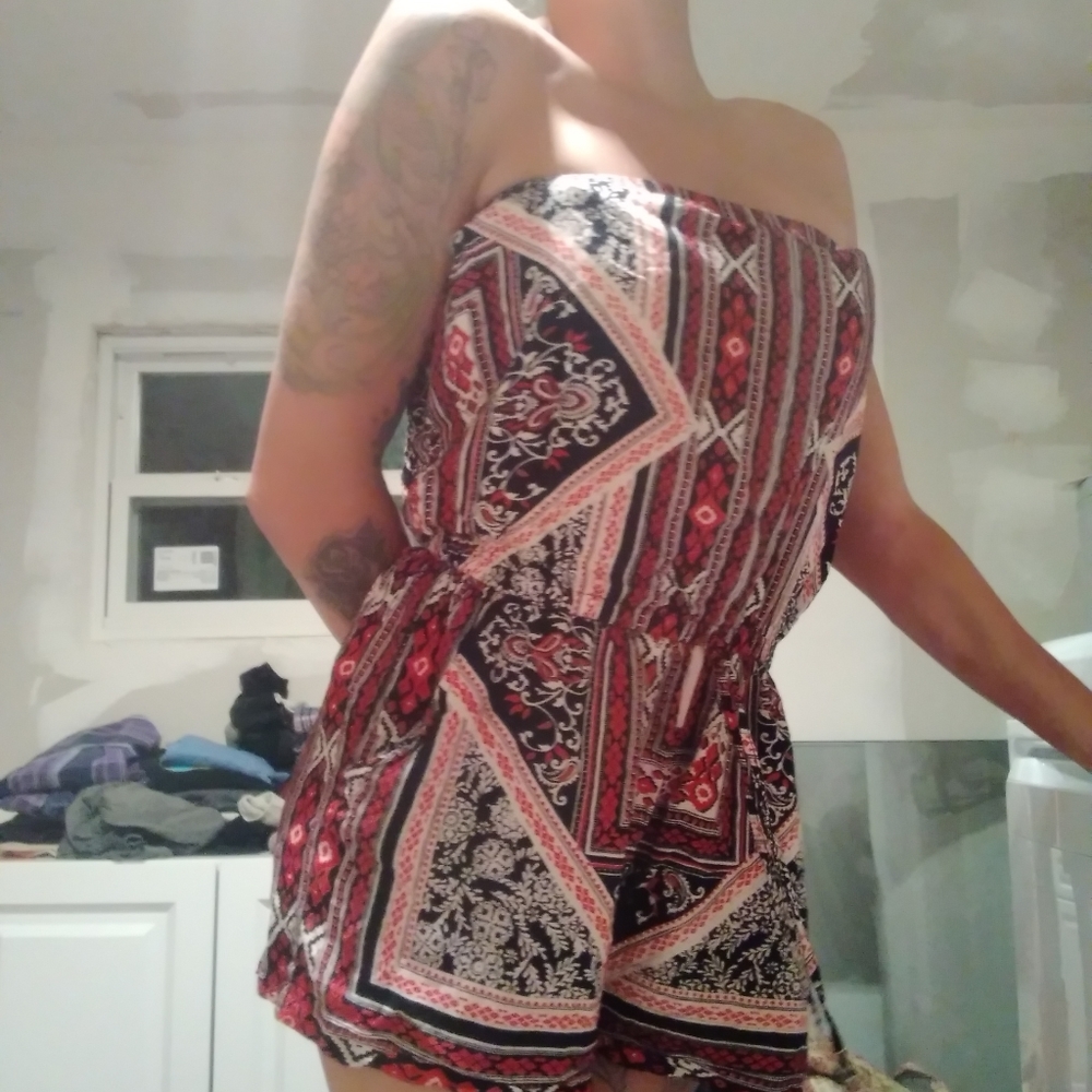 Strapless romper size small